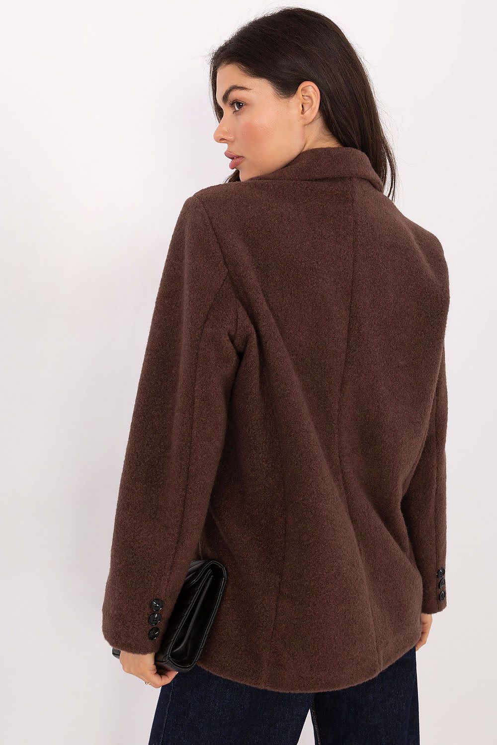 Enknappskåpe Rue Paris for kvinner fra MS StyleHaven, i fargen beige 2, størrelse one-size-fits-all ermer