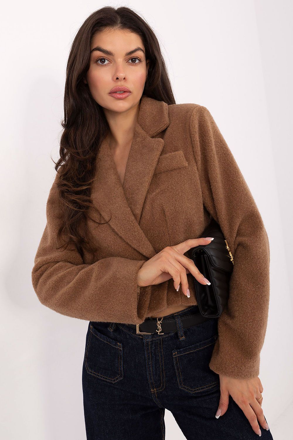 Kåpe Rue Paris til dame fra MS StyleHaven, i fargen brun 2, størrelse S/M ermer