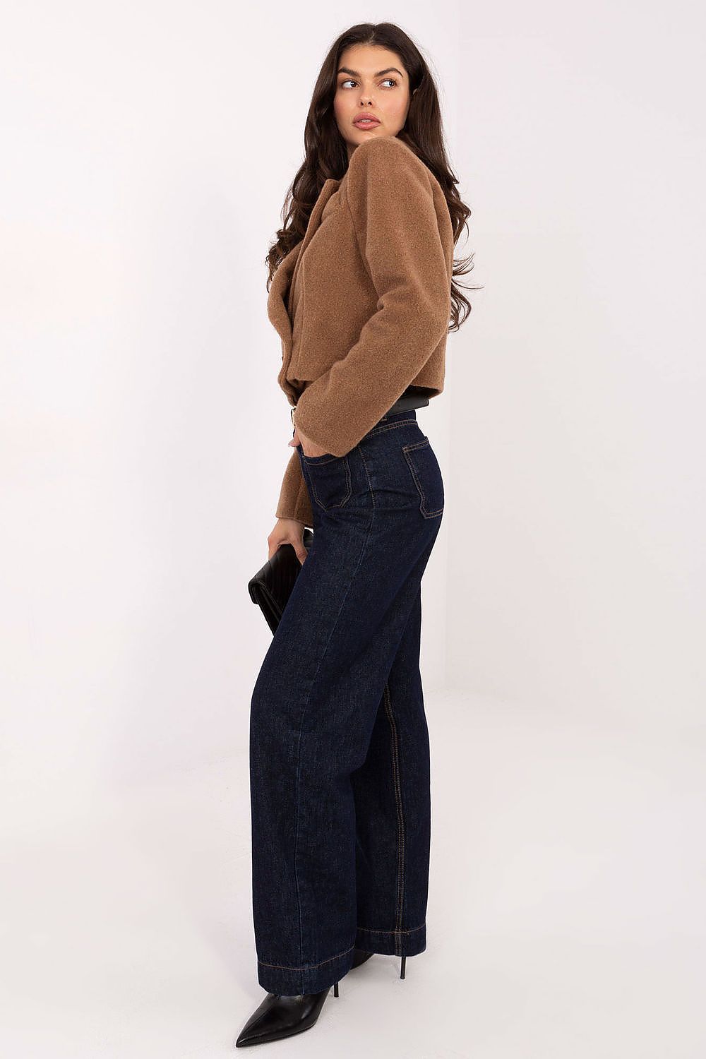 Kåpe Rue Paris til dame fra MS StyleHaven, i farge brun 3, størrelse L/XL ermer