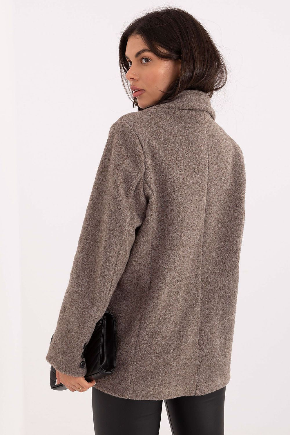 Enknappskåpe Rue Paris for kvinner fra MS StyleHaven, i fargen beige 2, størrelse one-size-fits-all ermer