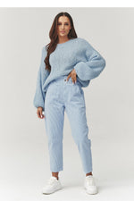  corduroy trousers model 223244 Makadamia 