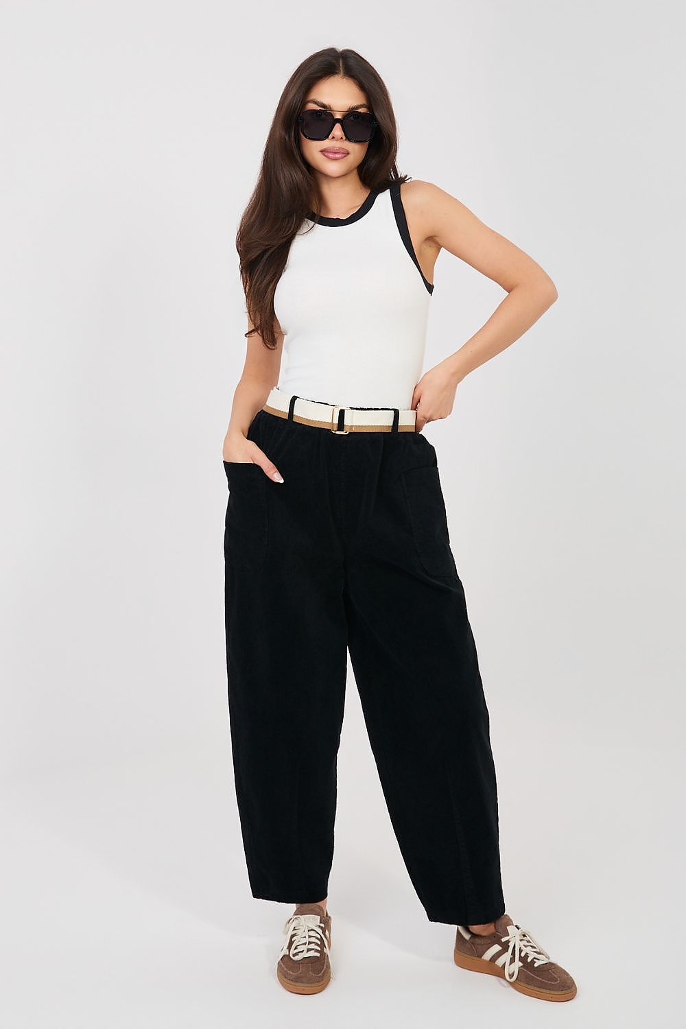  corduroy trousers model 225098 Rue Paris 