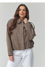  Corduroy jacket model 225690 Makadamia 
