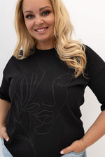  Plus size T-shirt model 230453 Relevance 