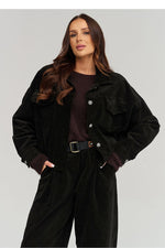  Corduroy jacket model 232014 Makadamia 