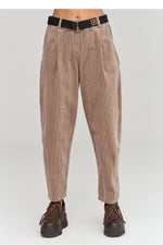  corduroy trousers model 232015 Makadamia 