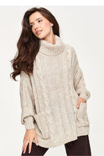  Turtleneck model 232052 Makadamia 