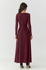 Long dress model 232063 Makadamia 