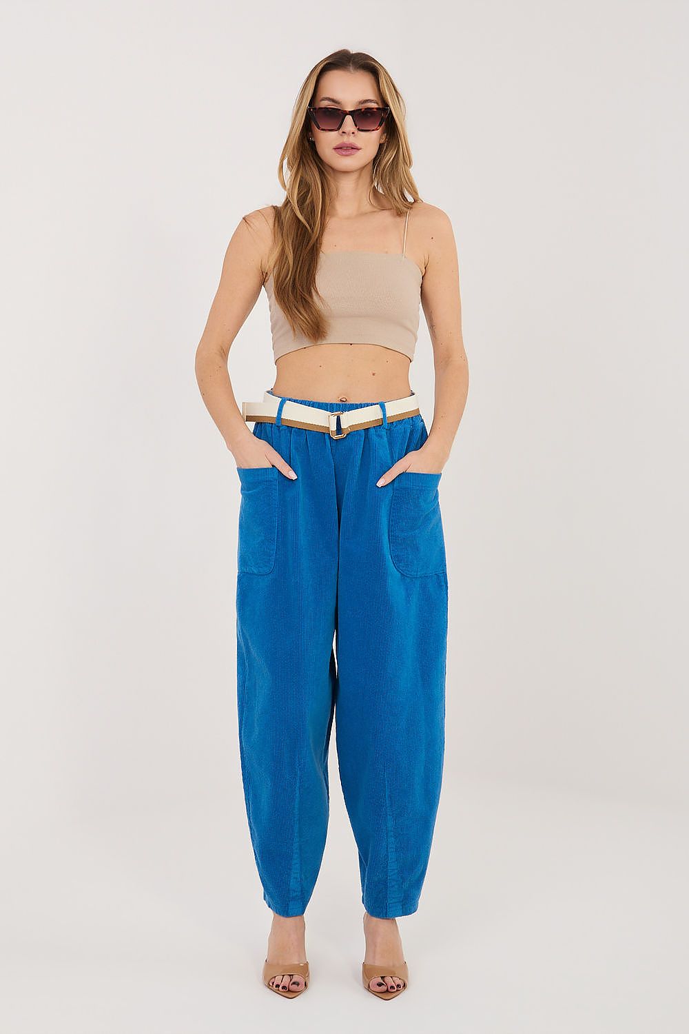  corduroy trousers model 232197 Rue Paris 