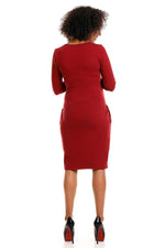 Haven Knitted Graviditetskjole - PeeKaBoo til dame fra MS StyleHaven, laget av Bomull, farge Svart, størrelse S/M, med 45720 ermer, perfekt til casual; dress