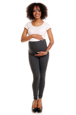 Serenity Maternity Leggings - PeeKaBoo til dame fra MS StyleHaven, laget av Elastan; Viskose, farge Grå 2, størrelse XXL, med long ermer, perfekt til casual; dress