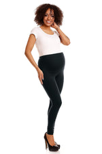 Serenity Maternity Leggings - PeeKaBoo til dame fra MS StyleHaven, laget av Elastan; Viskose, farge Marineblå, størrelse L/XL, med long ermer, perfekt til casual; dress