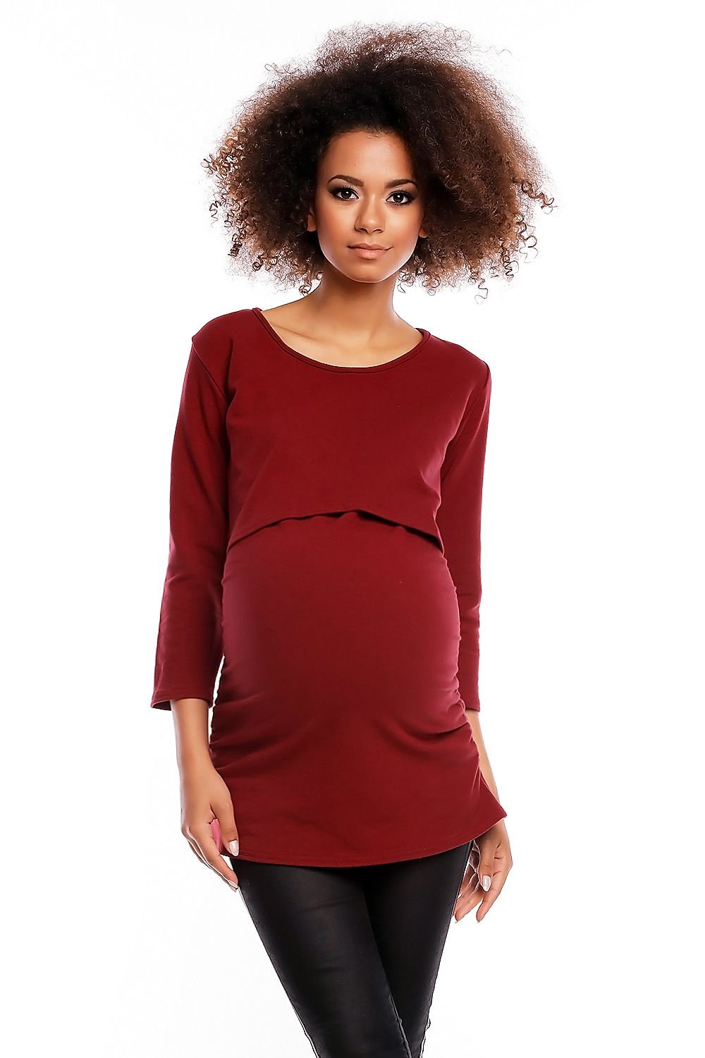 Barseltunika fra PeeKaBoo til dame fra MS StyleHaven, laget av Bomull, farge Rød, størrelse L/XL, med 45720 ermer, perfekt til casual; dress