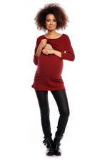 Barseltunika fra PeeKaBoo til dame fra MS StyleHaven, laget av Bomull, farge Rød, størrelse XXL, med 45720 ermer, perfekt til casual; dress