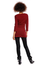 Barseltunika fra PeeKaBoo til dame fra MS StyleHaven, laget av Bomull, farge Svart, størrelse L/XL, med 45720 ermer, perfekt til casual; dress