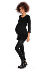 Barseltunika fra PeeKaBoo til dame fra MS StyleHaven, laget av Bomull, farge Svart, størrelse XXL, med 45720 ermer, perfekt til casual; dress