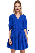 Mini Dagkjole Moe til dame fra MS StyleHaven, laget av polyester, farge Rosa, størrelse M, med 45720 ermer, perfekt til casual; dress