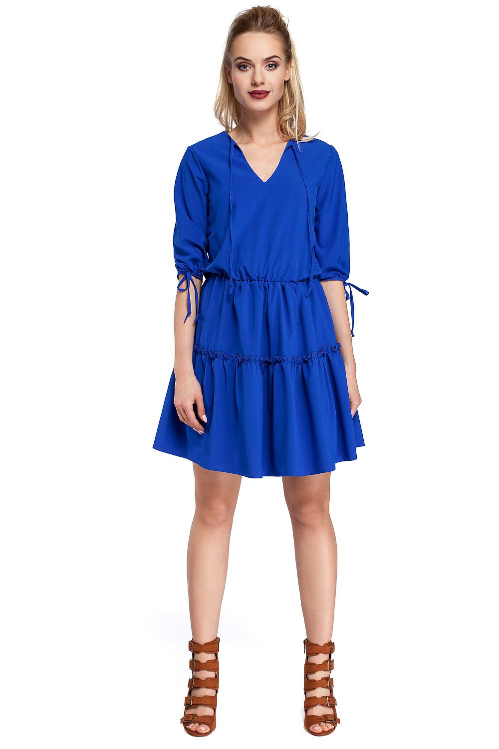 Mini Dagkjole Moe til dame fra MS StyleHaven, laget av polyester, farge Rosa, størrelse L, med 45720 ermer, perfekt til casual; dress