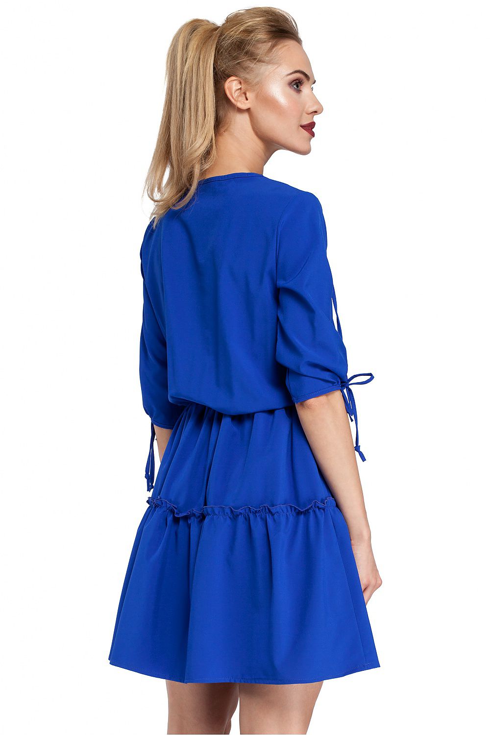 Mini Dagkjole Moe til dame fra MS StyleHaven, laget av polyester, farge Rosa, størrelse XL, med 45720 ermer, perfekt til casual; dress