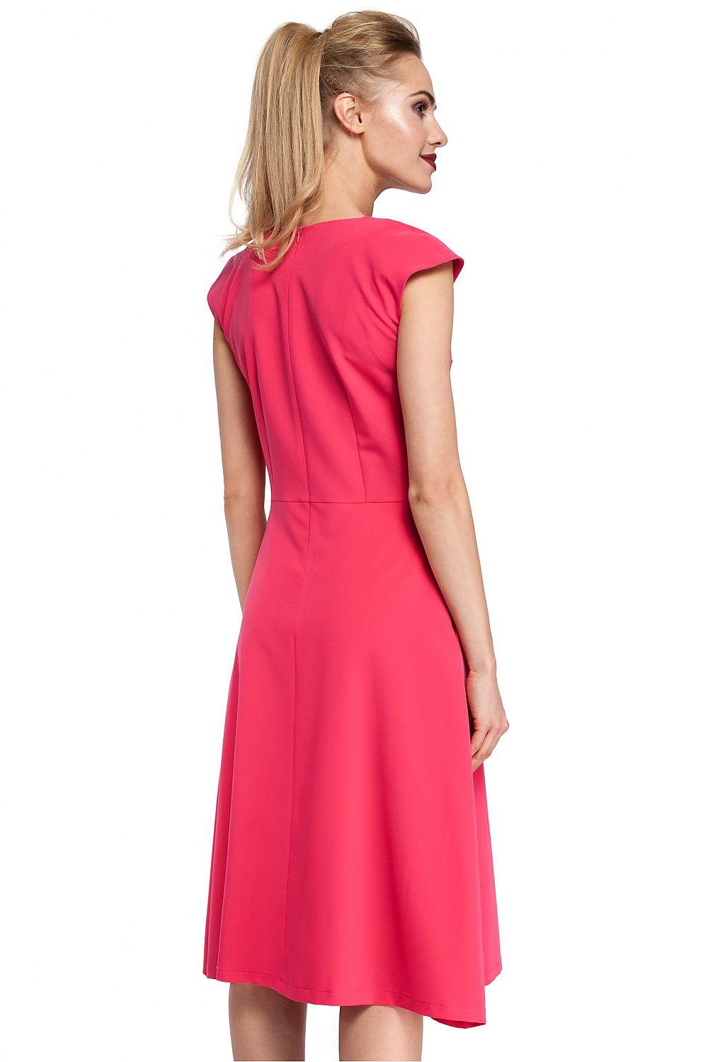 Dagkjole Moe til dame fra MS StyleHaven, laget av polyester; Viskose, farge Rosa, størrelse s, med short ermer, perfekt til casual; dress