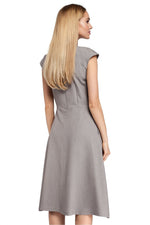 Dagkjole Moe til dame fra MS StyleHaven, laget av polyester; Viskose, farge Rosa, størrelse XL, med short ermer, perfekt til casual; dress