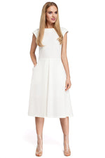 Dagkjole Moe til dame fra MS StyleHaven, laget av polyester; Viskose, farge Grå, størrelse s, med short ermer, perfekt til casual; dress