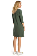 Dagkjole Moe til dame fra MS StyleHaven, laget av Bomull, farge Rød, størrelse XL, med 45720 ermer, perfekt til casual; dress