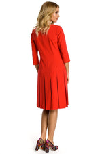 Korte ermer Dagkjole Moe til dame fra MS StyleHaven, laget av polyester; Viskose, farge Blå, størrelse XL, med 45720 ermer, perfekt til casual; dress