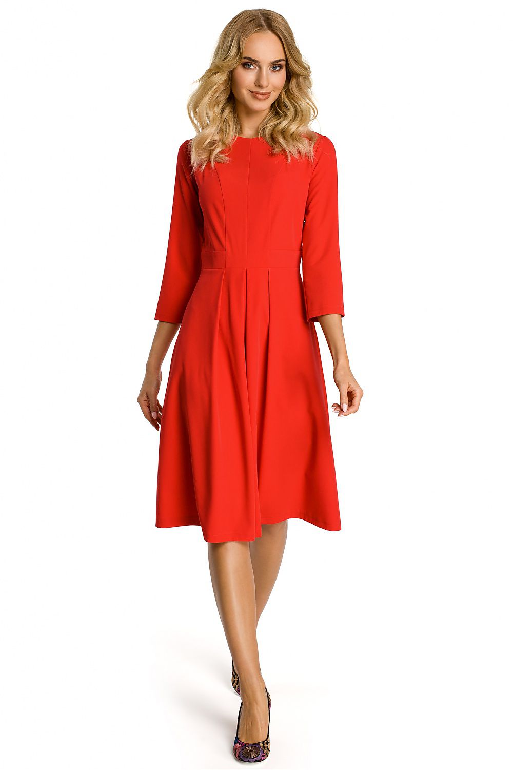 Stretch Dagkjole Moe til dame fra MS StyleHaven, laget av polyester; Viskose, farge Blå, størrelse L, med 45720 ermer, perfekt til casual; dress