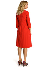 Stretch Dagkjole Moe til dame fra MS StyleHaven, laget av polyester; Viskose, farge Blå, størrelse XL, med 45720 ermer, perfekt til casual; dress