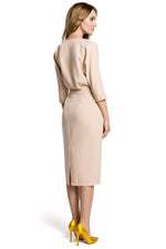 Dagkjole Moe til dame fra MS StyleHaven, laget av polyester, farge Rød, størrelse L, med sleeveless ermer, perfekt til casual; dress