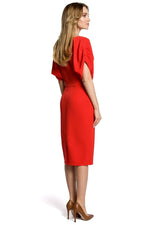 Fest Cocktailkjole Moe til dame fra MS StyleHaven, laget av polyester, farge beige, størrelse XL, med sleeveless ermer, perfekt til casual; dress