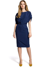 Fest Cocktailkjole Moe til dame fra MS StyleHaven, laget av polyester, farge beige, størrelse XXL, med sleeveless ermer, perfekt til casual; dress