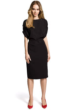 Fest Cocktailkjole Moe til dame fra MS StyleHaven, laget av polyester, farge Rød, størrelse M, med sleeveless ermer, perfekt til casual; dress