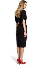 Fest Cocktailkjole Moe til dame fra MS StyleHaven, laget av polyester, farge Rød, størrelse L, med sleeveless ermer, perfekt til casual; dress