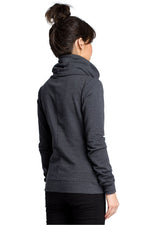 Sporty Genser med høy krage - BeWear til dame fra MS StyleHaven, laget av Bomull, farge Grå, størrelse s, med long ermer, perfekt til dress