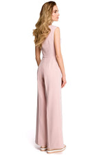 Jumpsuit Stylove til dame fra MS StyleHaven, laget av polyester, farge Marineblå, størrelse s, med sleeveless ermer, perfekt til dress