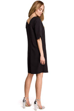 Dagkjole Stylove til dame fra MS StyleHaven, laget av polyester, farge Svart, størrelse M, med lang ermer, perfekt til dress