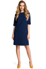 Dagkjole Stylove til dame fra MS StyleHaven, laget av polyester, farge Svart, størrelse L, med lang ermer, perfekt til dress