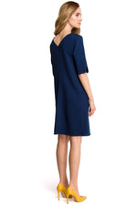Dagkjole Stylove til dame fra MS StyleHaven, laget av polyester, farge Svart, størrelse XL, med lang ermer, perfekt til dress