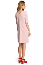 Dagkjole Stylove til dame fra MS StyleHaven, laget av polyester, farge Marineblå, størrelse s, med lang ermer, perfekt til dress
