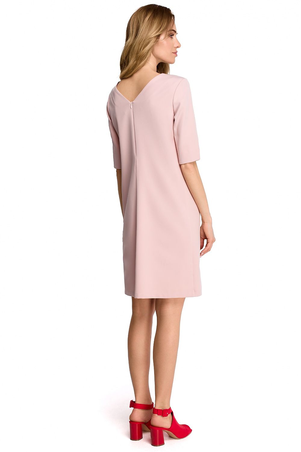 Dagkjole Stylove til dame fra MS StyleHaven, laget av polyester, farge Marineblå, størrelse s, med lang ermer, perfekt til dress