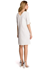 Dagkjole Stylove til dame fra MS StyleHaven, laget av polyester, farge Marineblå, størrelse L, med lang ermer, perfekt til dress