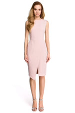 Dagkjole Stylove til dame fra MS StyleHaven, laget av polyester, farge beige, størrelse XXL, med sleeveless ermer, perfekt til dress