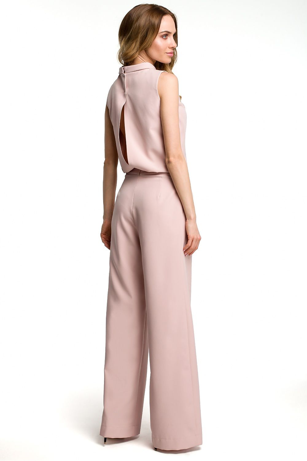 Jumpsuit - Moe til dame fra MS StyleHaven, laget av polyester, farge Rød, størrelse s, med sleeveless ermer, perfekt til casual; dress