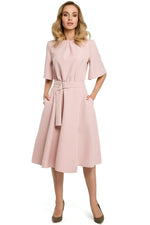 Lett Dagkjole Moe til dame fra MS StyleHaven, laget av polyester, farge Svart, størrelse L, med 45720 ermer, perfekt til casual; dress