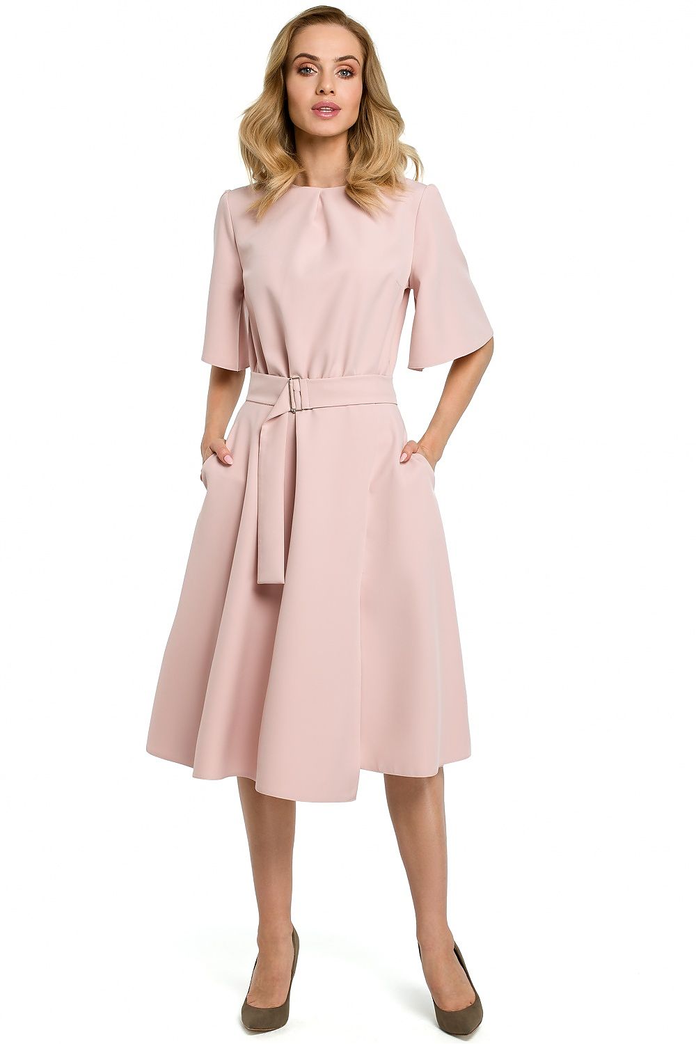 Lett Dagkjole Moe til dame fra MS StyleHaven, laget av polyester, farge Svart, størrelse L, med 45720 ermer, perfekt til casual; dress