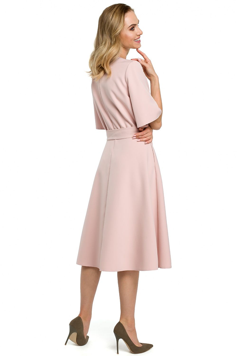 Lett Dagkjole Moe til dame fra MS StyleHaven, laget av polyester, farge Svart, størrelse XL, med 45720 ermer, perfekt til casual; dress