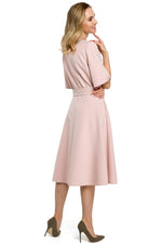 Lett Dagkjole Moe til dame fra MS StyleHaven, laget av polyester, farge Svart, størrelse XL, med 45720 ermer, perfekt til casual; dress