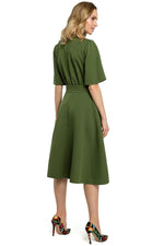 Lett Dagkjole Moe til dame fra MS StyleHaven, laget av polyester, farge Rosa, størrelse s, med 45720 ermer, perfekt til casual; dress
